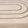 Modern Area Rug for Living Room with Boho Swirl Art Design