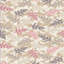 Tapis rose / beige en polyester tissé à la machine Cribbs-1465390501