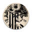 Horloge murale en bois massif Palsgrave-269476916