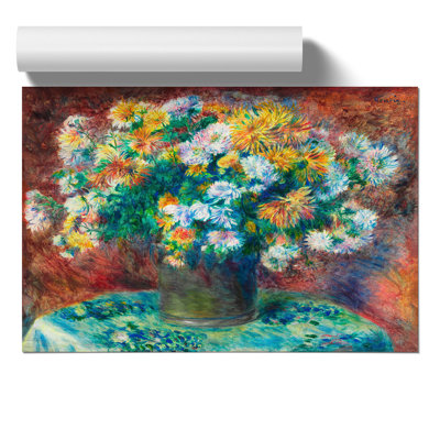 Chrysanthemums by Pierre-Auguste Renoir - No Frame Painting