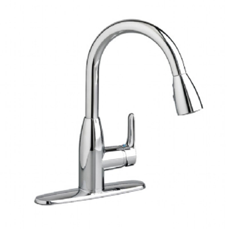 Robinet de cuisine à poignée simple Colony, Chrome poli