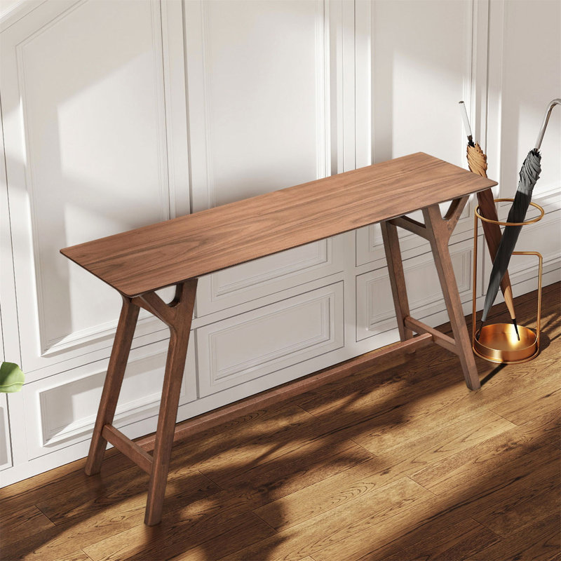 Table d'entrée pour le salon, console étroite avec pieds en bois massif, design moderne pour le couloir, l'entrée, la maison