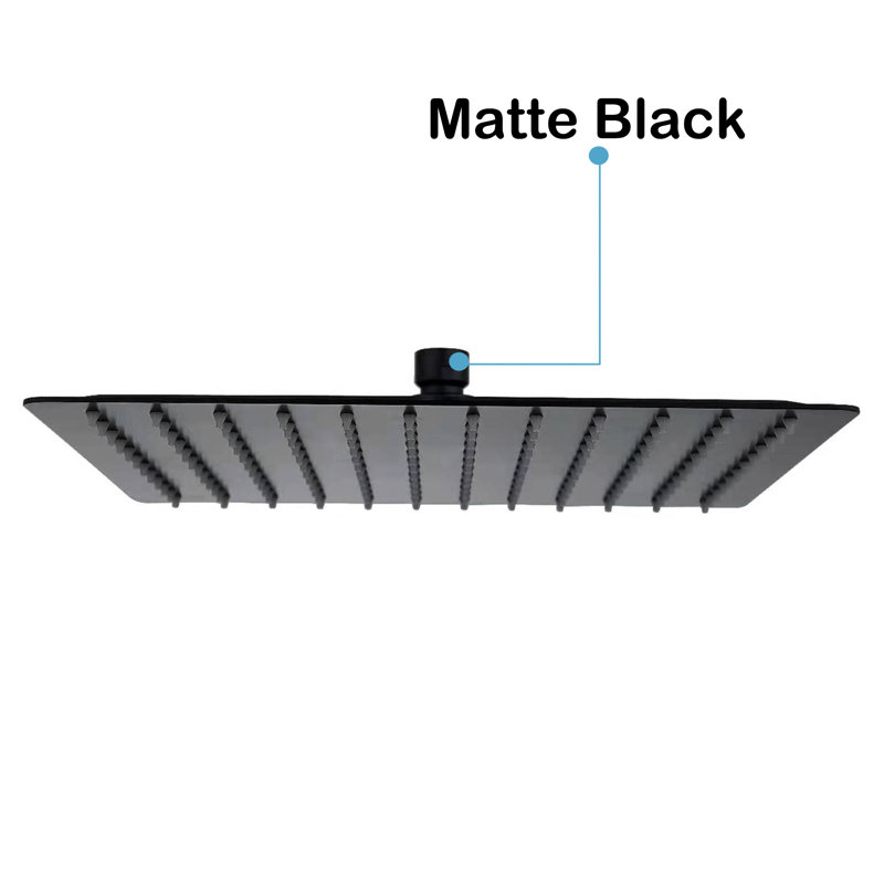 Rain Adjustable Shower Head 2.0 GPM GPM,  Matte Black