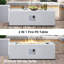 Table de foyer d'extérieur en fer au propane de 50 000 BTU avec couvercle de réservoir, couvercle, pierres en verre-1694702942