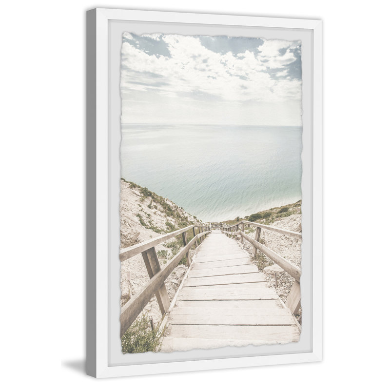 "Path to the Shore" Framed Print, 12" H x 8" W
