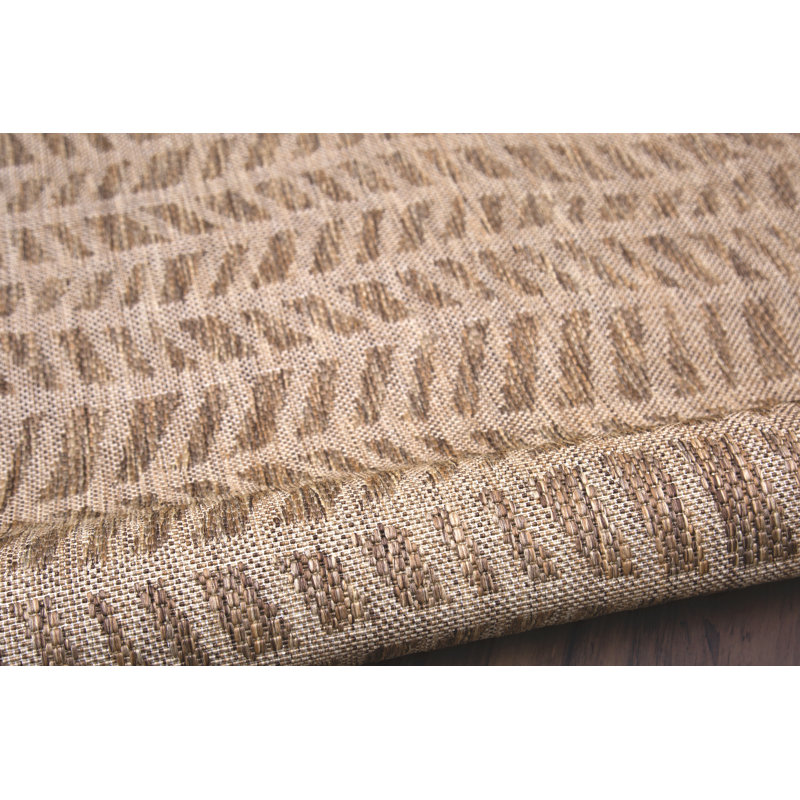 Tapis intérieur / extérieur Oceanic Wave Natural, Rectangle 5 pi 3 po x 7 pi 6 po
