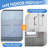 Double Sliding Shower Door 56-60" W X 70" H, Semi-frameless Glass Shower With 5/16" (8mm) Clear Sgcc Tempered Glass, Bathroom Doors Bypass Shower, Shower Glass Door With Towel Bar, Matte Black-119834095