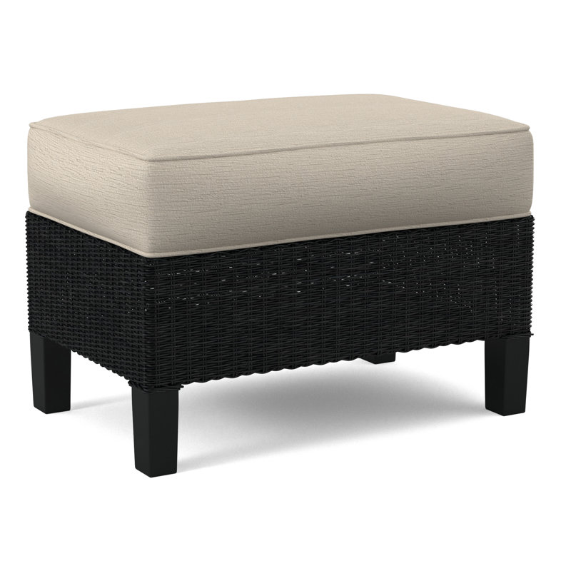 Gibraltar Ottoman, Black, Gray Sugar Performance; 0863-84