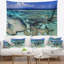 Tapisserie «Seascape Turquoise Tropical Ocean Waters»-28508547