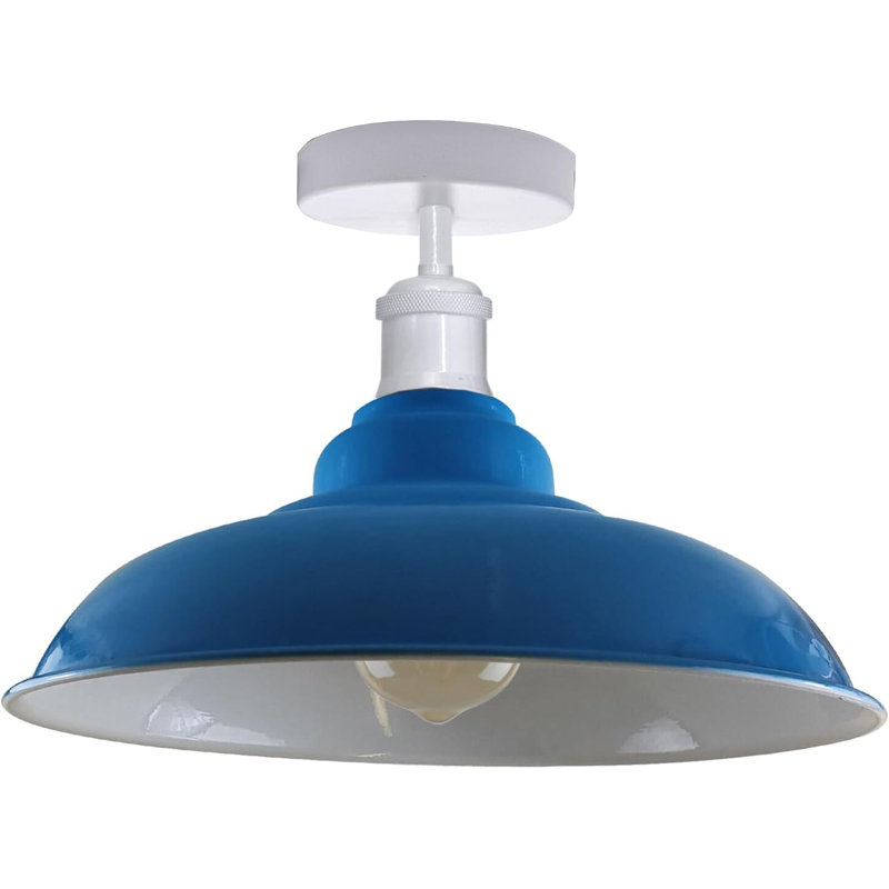 Navi Semi Flush Mount, Blue