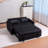 Velvet Sleeper Sofa Pull-Out Bed with Adjustable Backrest and Pillows-2084666266