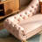 Retro luxury leather chaise lounge