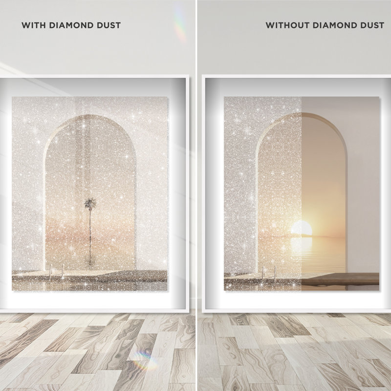Coastal Window Set Shadowbox Landscape & Nature Print by Oliver Gal, Black Frame, 16 x 20, 37.5"H x 46.5"W, White Shadowbox