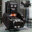 Fauteuil inclinable électrique pour personnes âgées, capacité de 350 lb avec massage, chaleur, USB et amp; Porte-gobelets | Noyer brun-1236412866
