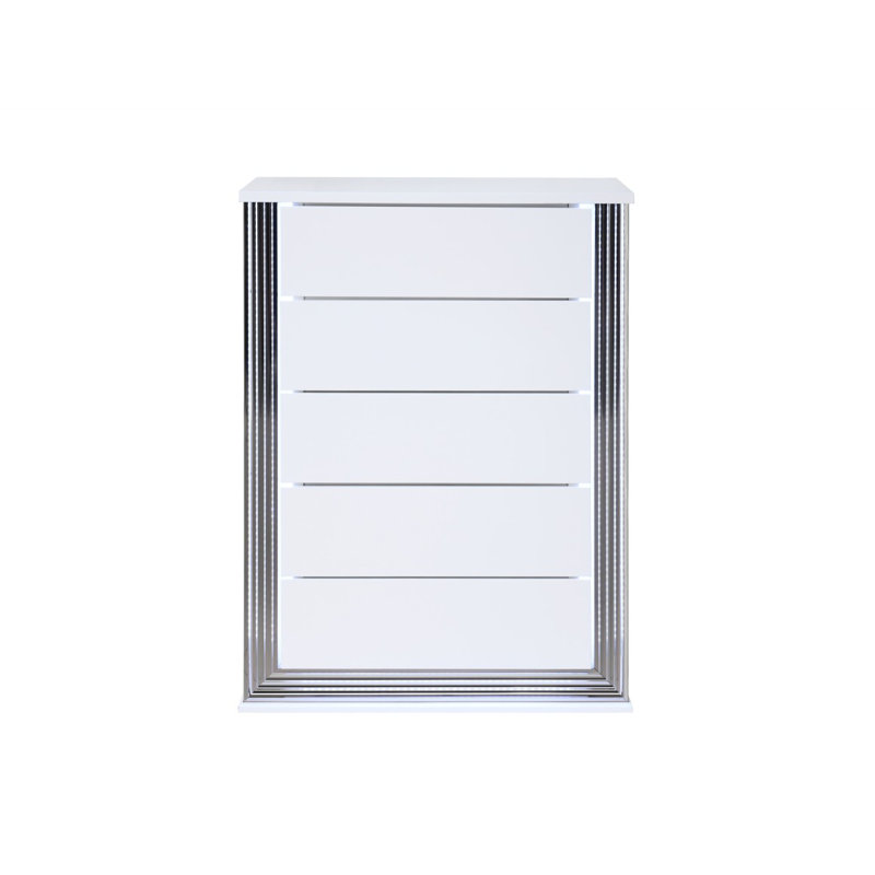 Commode lisse de lune avec DEL