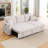 81'5" Convertible Sleeper Sectional Sofa With Pull-Out Bed with USB and Side Pockets-469436636