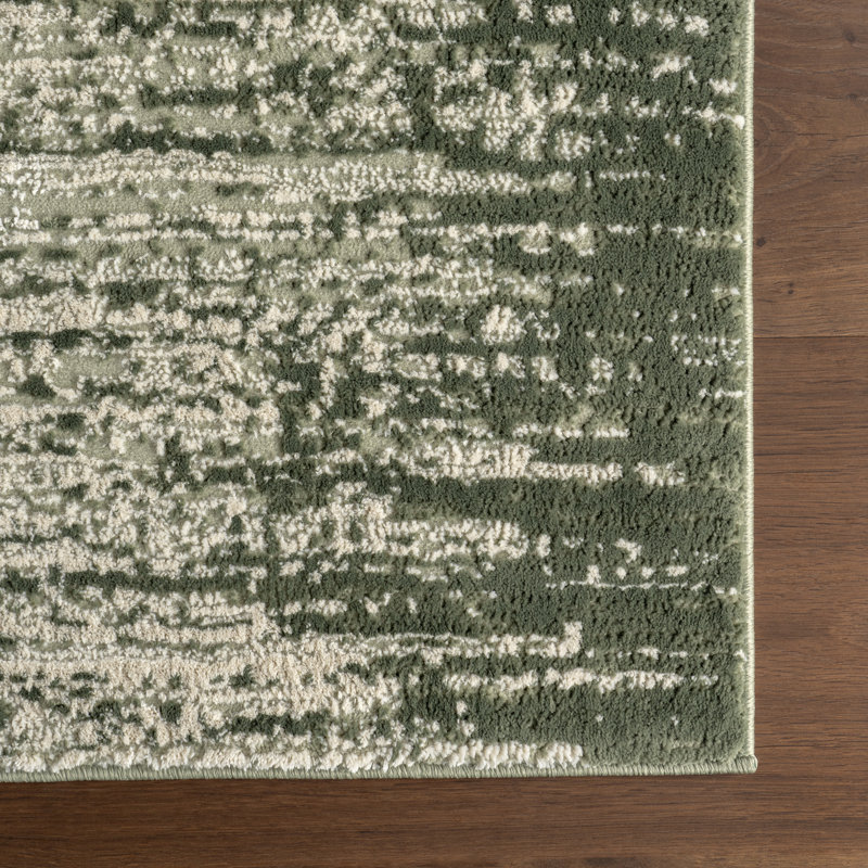 Cecilla Abstract Machine Washable Area Rug, Rectangle 5' x 8'