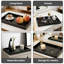 Plateau de meuble-lavabo en marbre noir véritable