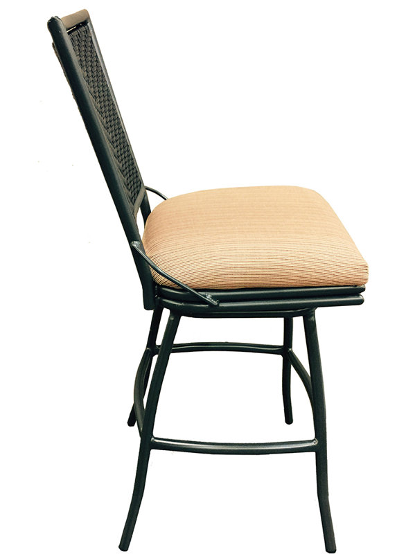 Tabouret de bar de patio 26" avec coussin Cutlip