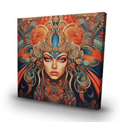 Ancient goddess - 32"x32" art on canvas