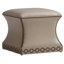 Carlyle Merino Leather Ottoman