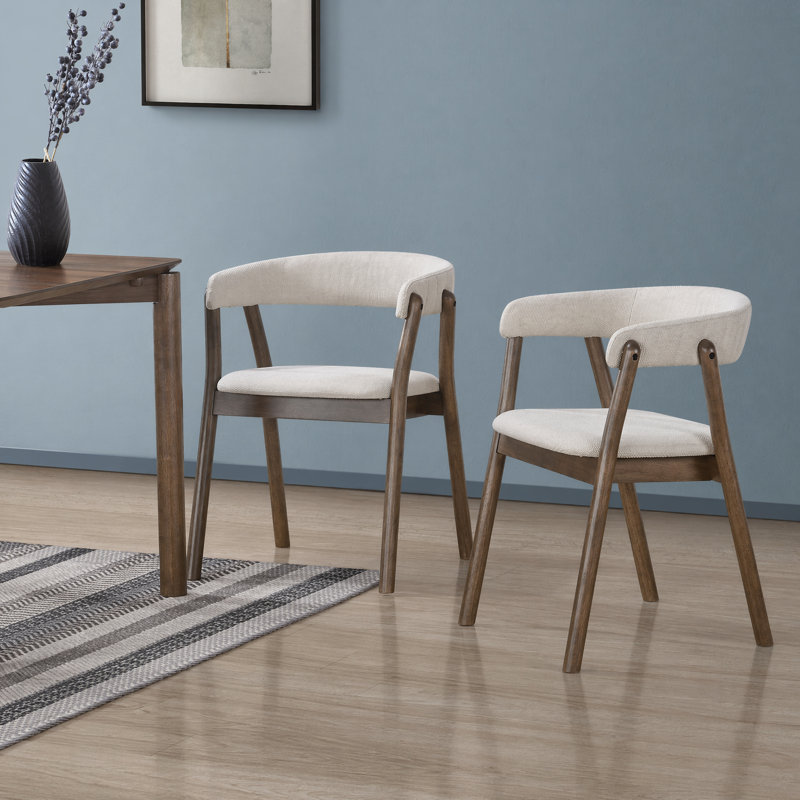 18.9 H Upholstered Dining Chair, Brown