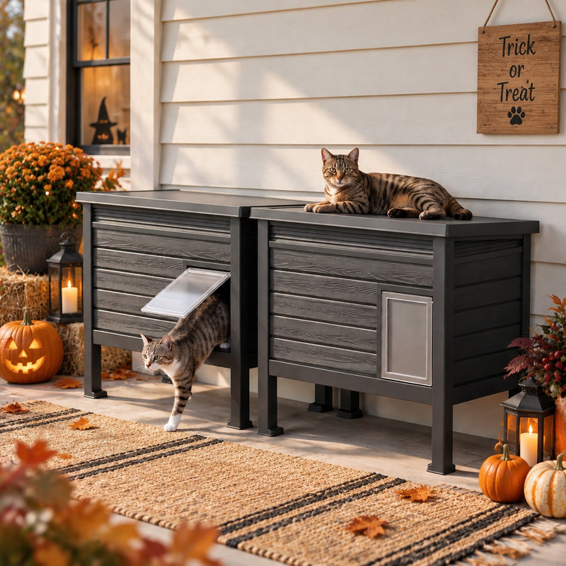 Abri pour chat 26,79 "en résine