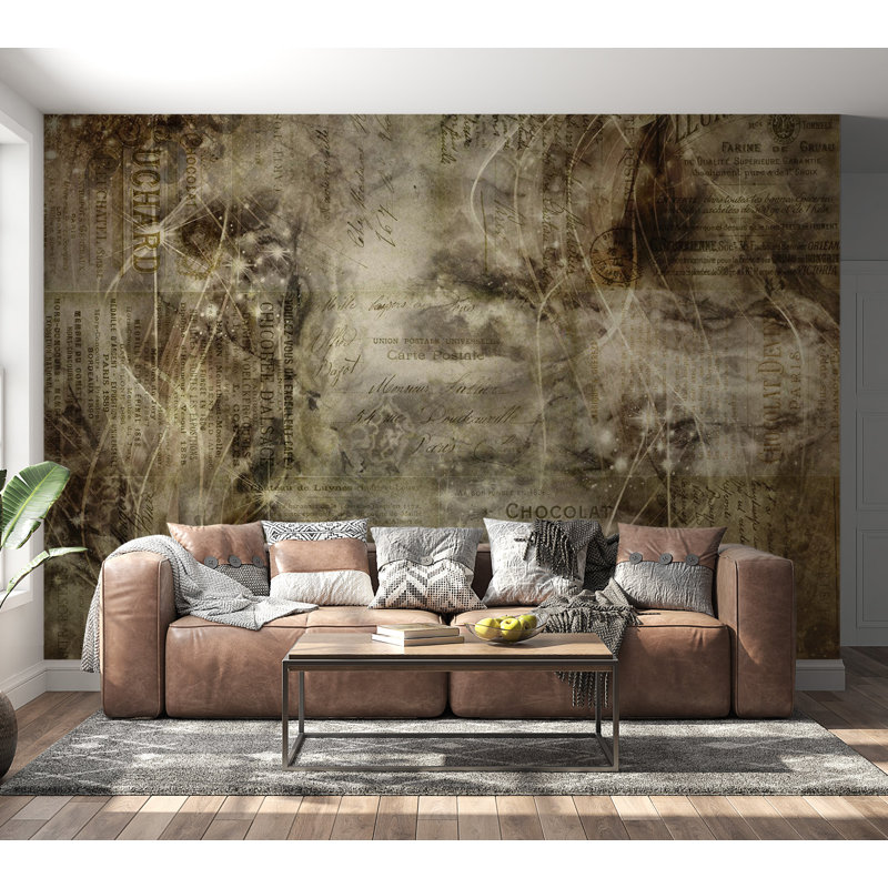 Murale abstraite pelez et collez - Passion, L 55 po x l 77 po