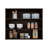 Stained Walnut Open Storage Wall Cabinet