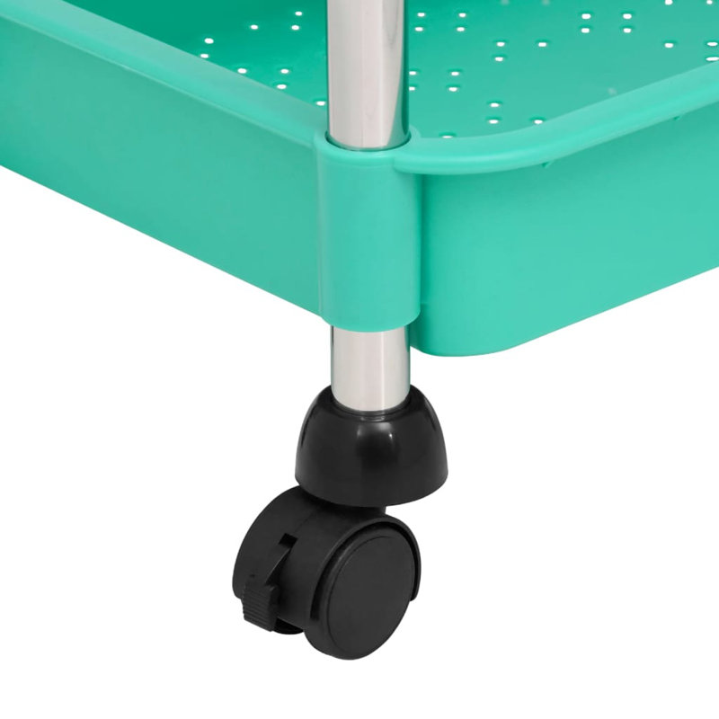 Petillo Kitchen Cart, Turquoise