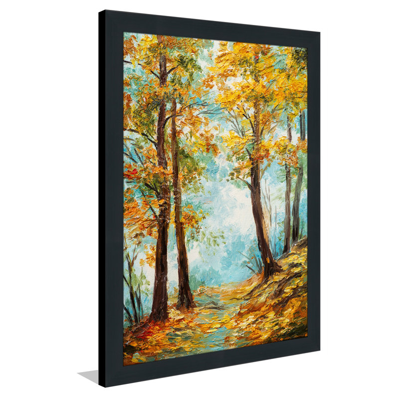 « automne trees », reproduction d’art encadrée, H 39,5 po x l 27,5 po x P 0,75 po