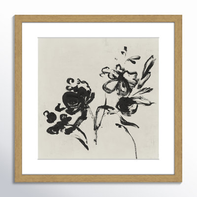 Black Florals I by Isabelle Z - Picture Frame Painting