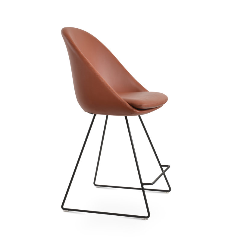 Tabouret de bar et de comptoir Tribeca, Tabouret de bar (hauteur de siège de 28,7 po), Cannelle