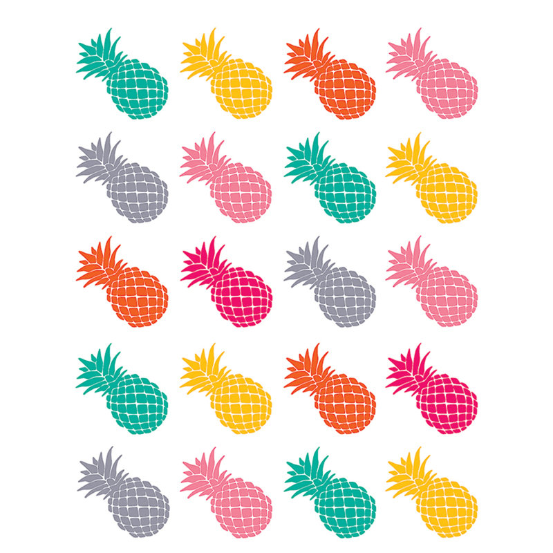 Autocollants ananas tropicaux