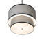 36" Wide Cilindro Textrene Two Tier Pendant
