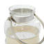 Lanterne porte-bougie en verre transparent