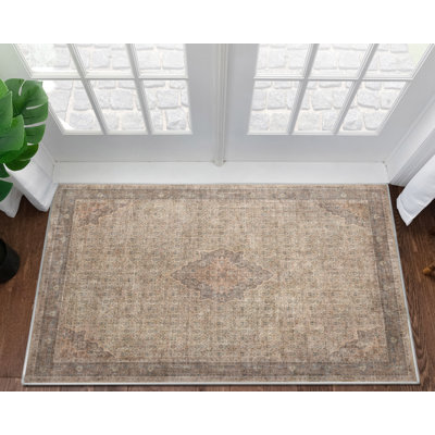 Tapis gris / beige / ivoire Asha Lilith
