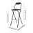 Portable Folding Bar Stool With Backrest Tall (1 Pcs, 29.53Inch)-1958988834