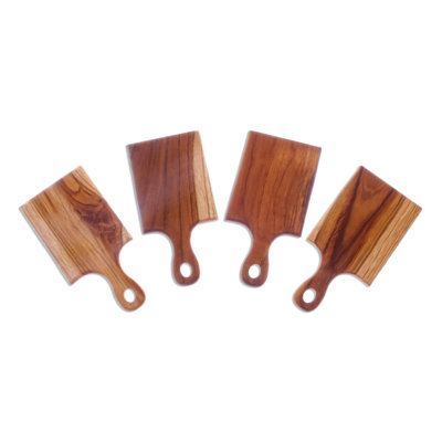 Millwood Pines Nostrand Wood Divided Serving Dish