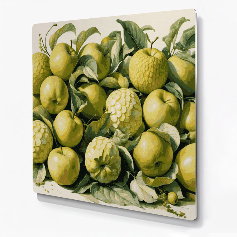 Art mural en métal crème, H 32 po x l 32 po