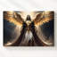 Toile d'art mural divin «Guardian Canvasmajestic» avec ailes d'or-1432621499