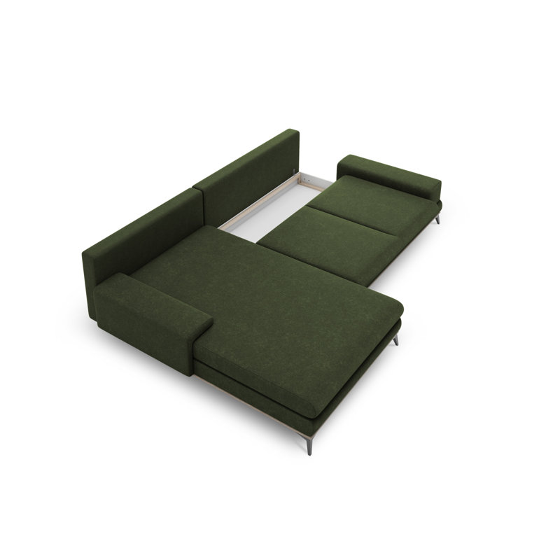 Cuiksa 5 Seater Sofa Bed, Left Hand Facing, Green