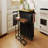 Farmhouse Kitchen Island with Drop Leaf and 2 Seatings, Kitchen Table Set with Storage Cabinet, Drawers, Door Shelves and Power Outlet-128970432