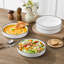 Ensemble de 6 bols à pâtes en porcelaine 38 oz, grandes bols à soupe et à salade en céramique, résistants aux éclats, empilables, allant au micro-ondes, au lave-vaisselle et au four Malacas-131459485