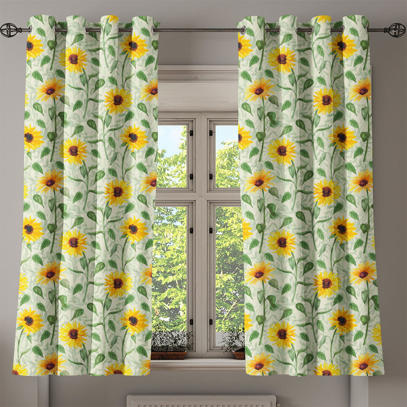 Semi Sheer Curtain Pair