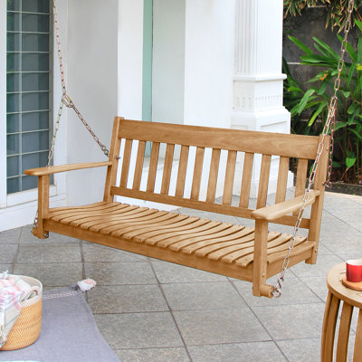Slevin 2 Person Mahogany Porch Swing