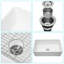Évier de cuisine blanc 33 po - Cuvette simple en céramique à l'avant avec cuve, chaleur, teinture à gratter facile à entretenir, 33 po x 20 po x 10 po avec fonction de minimisation du bruit pour la cuisine