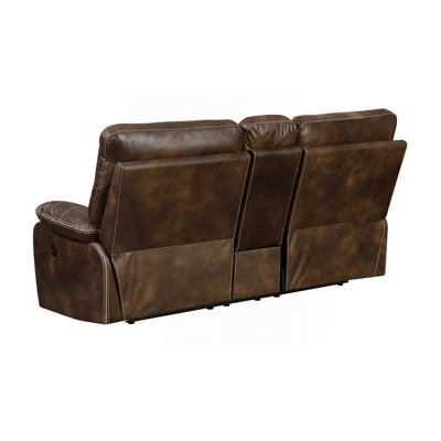 Contemporary Style Power Reclining Loveseat, Living Room Couch