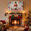 Scène de Noël de Noël casse-noisette avec flocons de neige et cadeaux, ensemble de 3 impressions sur toile-115227559