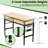 Workbench With 60" Rubber Wood Top - Adjustable Height 2000 Lbs Load Capacity For Shop And Office Power Outlets Garage Home Areas